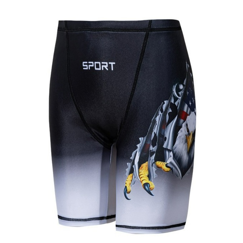 Swim Trunk Shorts - شورت سباحة للأولاد برسومات كرتونية، عالي