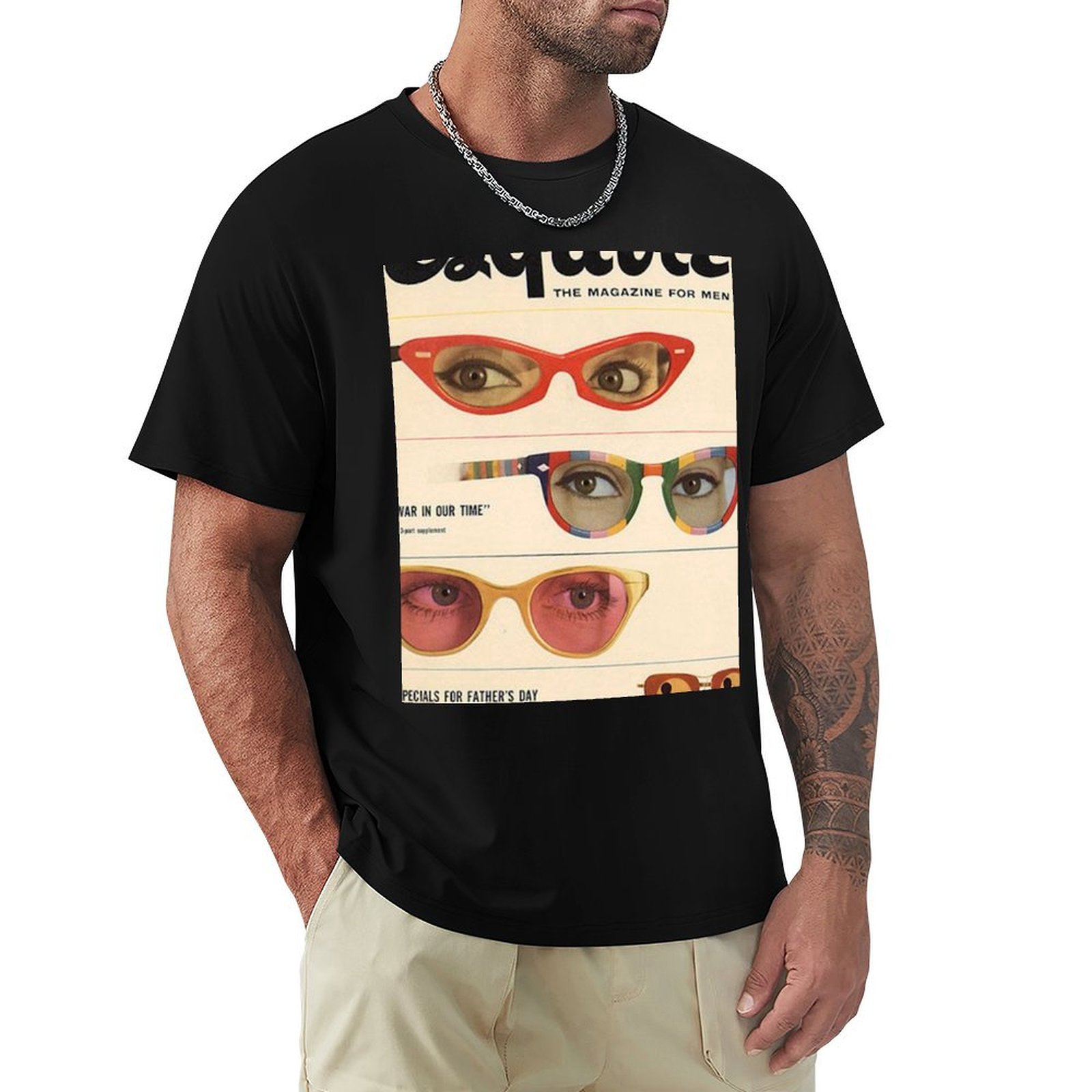 Men'S Fashion 1960S - تي شيرت Esquire 1960s Magazine Sunglasses