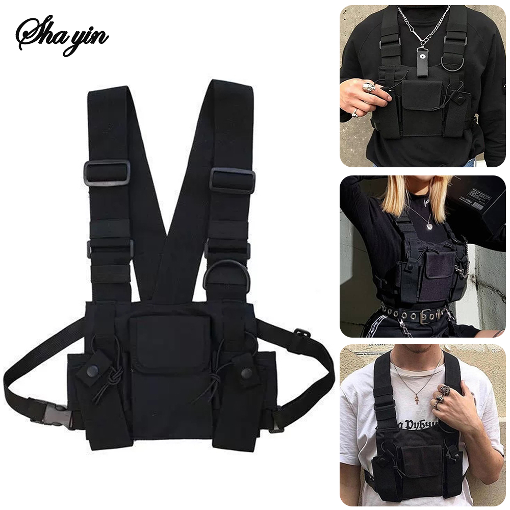 Formal Waistcoat Vest - وظيفية التكتيكية حقيبة صدر للرجال للمرأة
