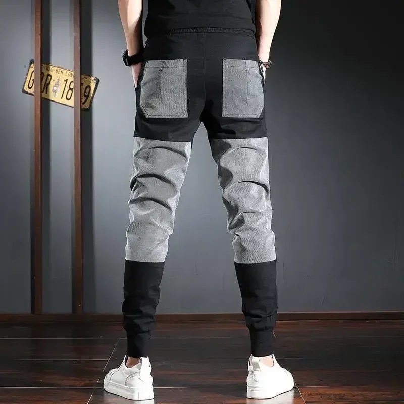 Mens Fashion Cargo Pants - عالية الجودة الكورية نمط الرجال السراويل
