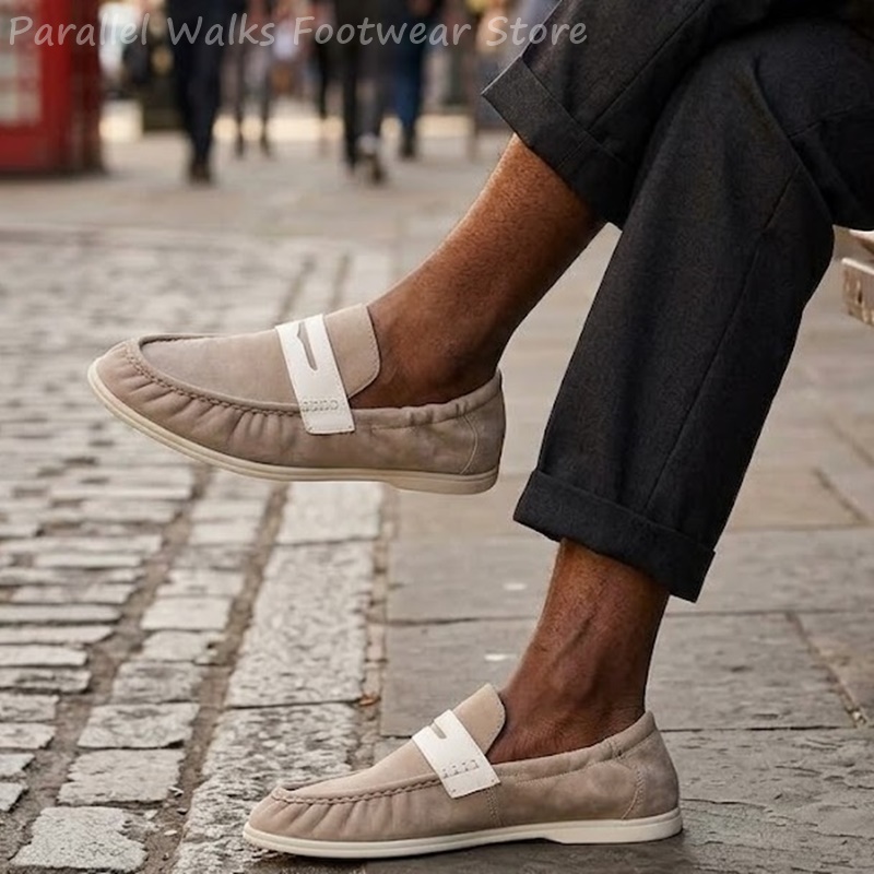 Suede Loafers Men - أحذية رجالية ناعمة من الجلد المدبوغ