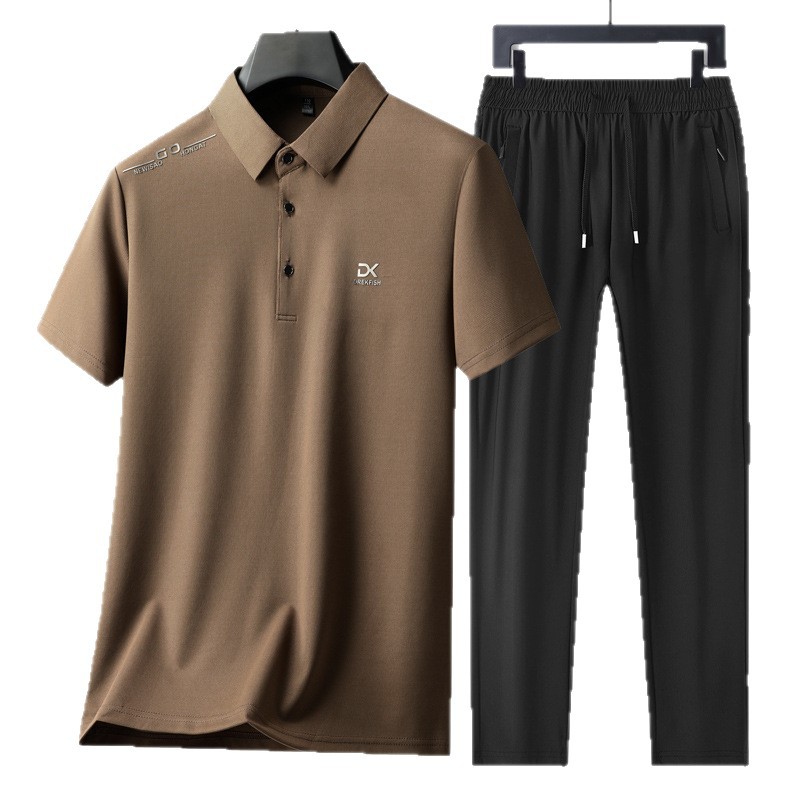 Men'S Fashion Undershirt - طقم رياضي كاجوال للرجال من قطعتين،