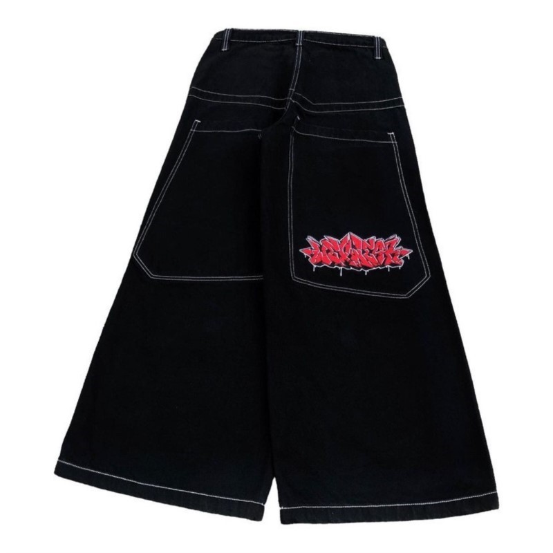 Men Fashion Jeans - جينز أمريكي فضفاض بتصميم هيب هوب