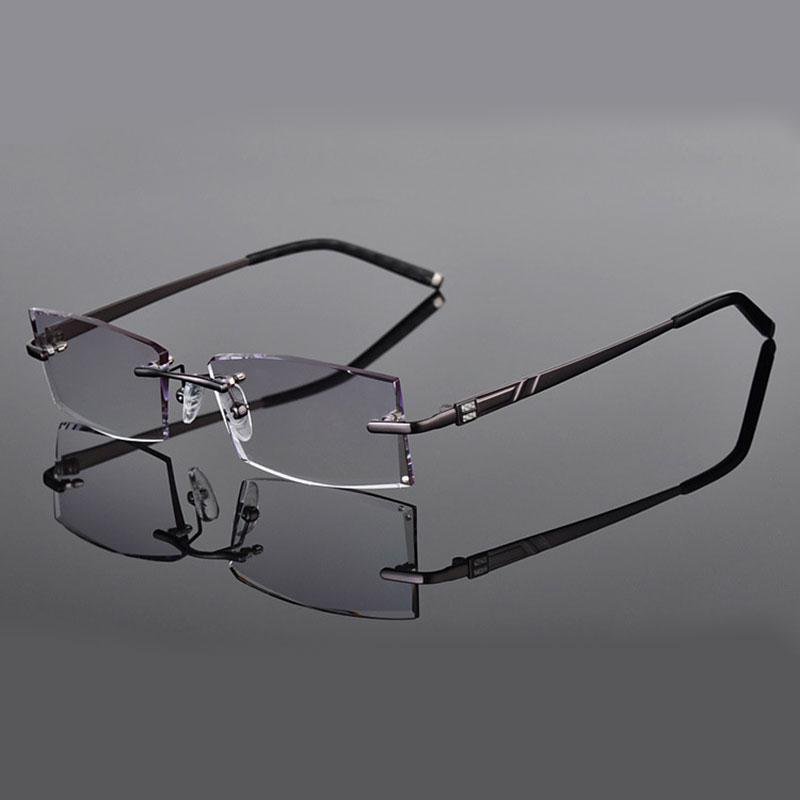 Reven Jate 58030 سبيكة بدون شف - مراجعة Men'S Fashion Rimless Glasses وسعره