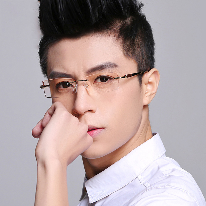 Reven Jate 58030 سبيكة بدون شف - مراجعة Men'S Fashion Rimless Glasses وسعره