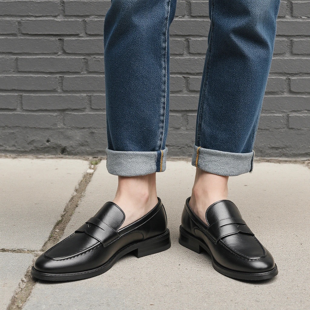 أحذية رجالية سوداء كلاسيكية بد - مراجعة Suede Loafers Men وسعره