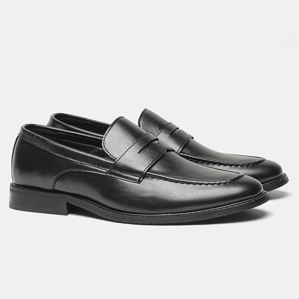 أحذية رجالية سوداء كلاسيكية بد - مراجعة Suede Loafers Men وسعره