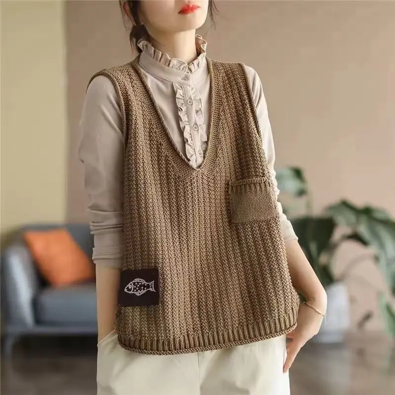 عرض خاص: سترة نسائية محبوكة قص - مراجعة Formal Waistcoat Vest وسعره