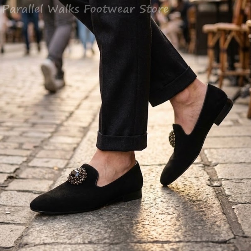أحذية رجالية من الجلد المدبوغ  - مراجعة Suede Loafers Men وسعره