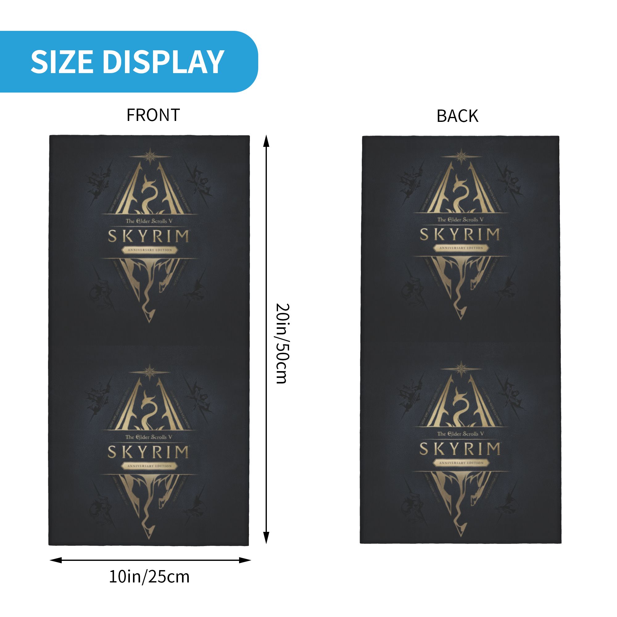 مخصص Skyrim شعار باندانا الشتا - مراجعة Men'S Fashion Logo وسعره