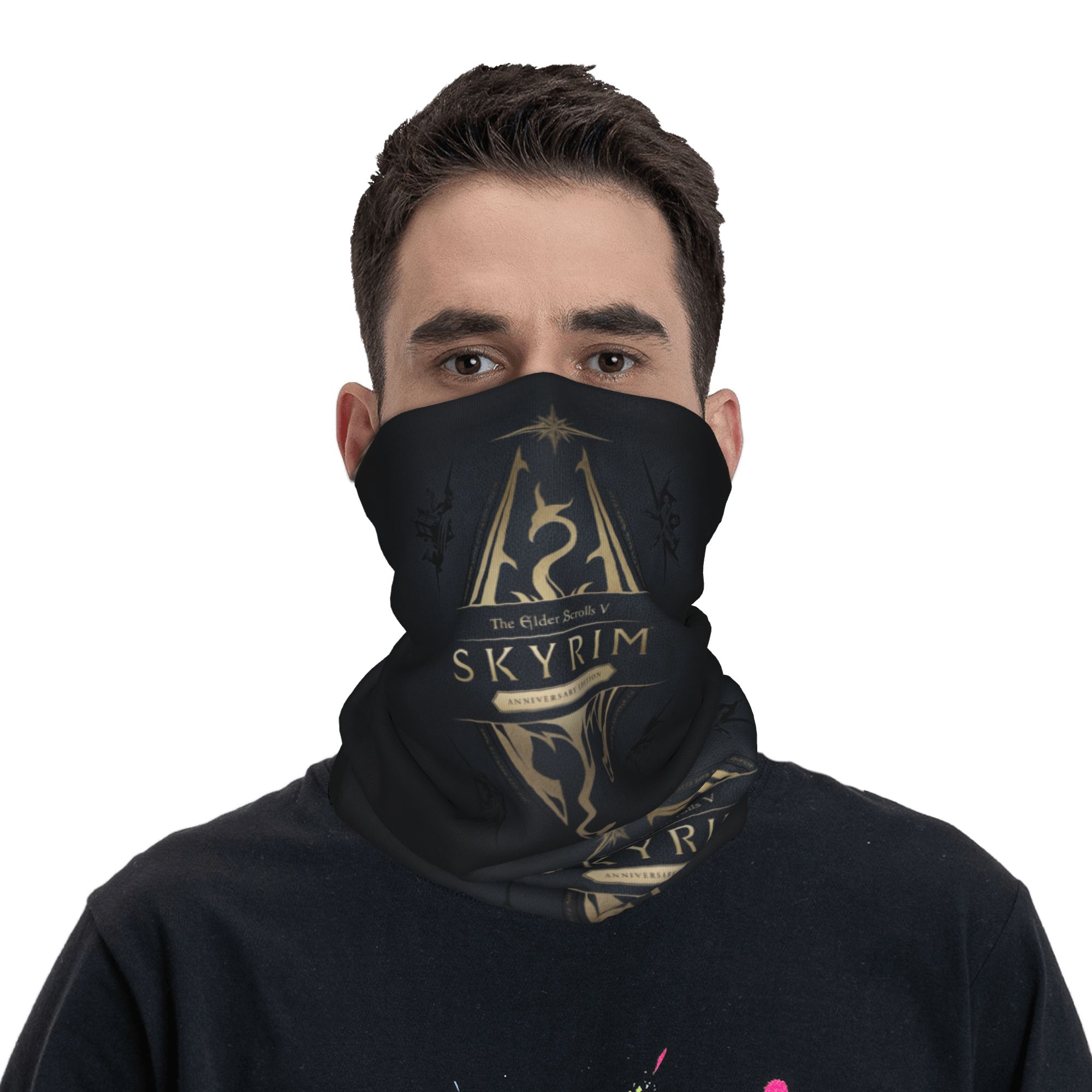 مخصص Skyrim شعار باندانا الشتا - مراجعة Men'S Fashion Logo وسعره