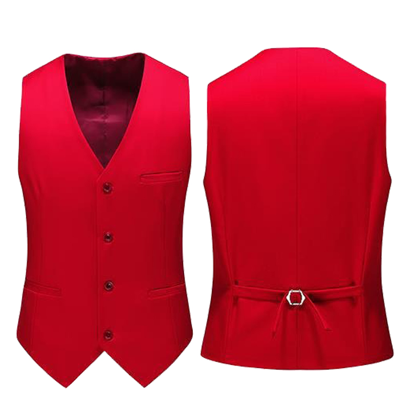 19 ألوان الرجال سترة بلون موضة - مراجعة Formal Waistcoat Vest وسعره