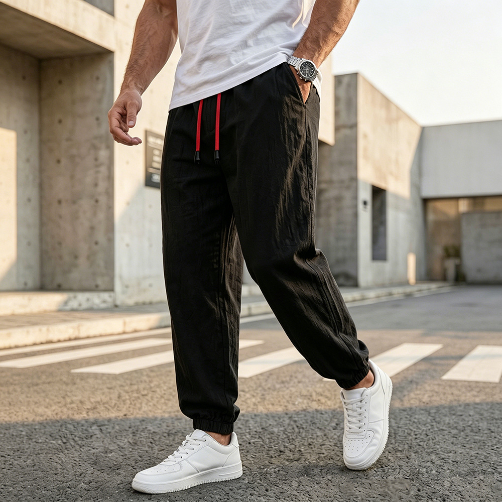 بنطلون رجالي كاجوال فضفاض من ا - مراجعة Men Fashion King وسعره