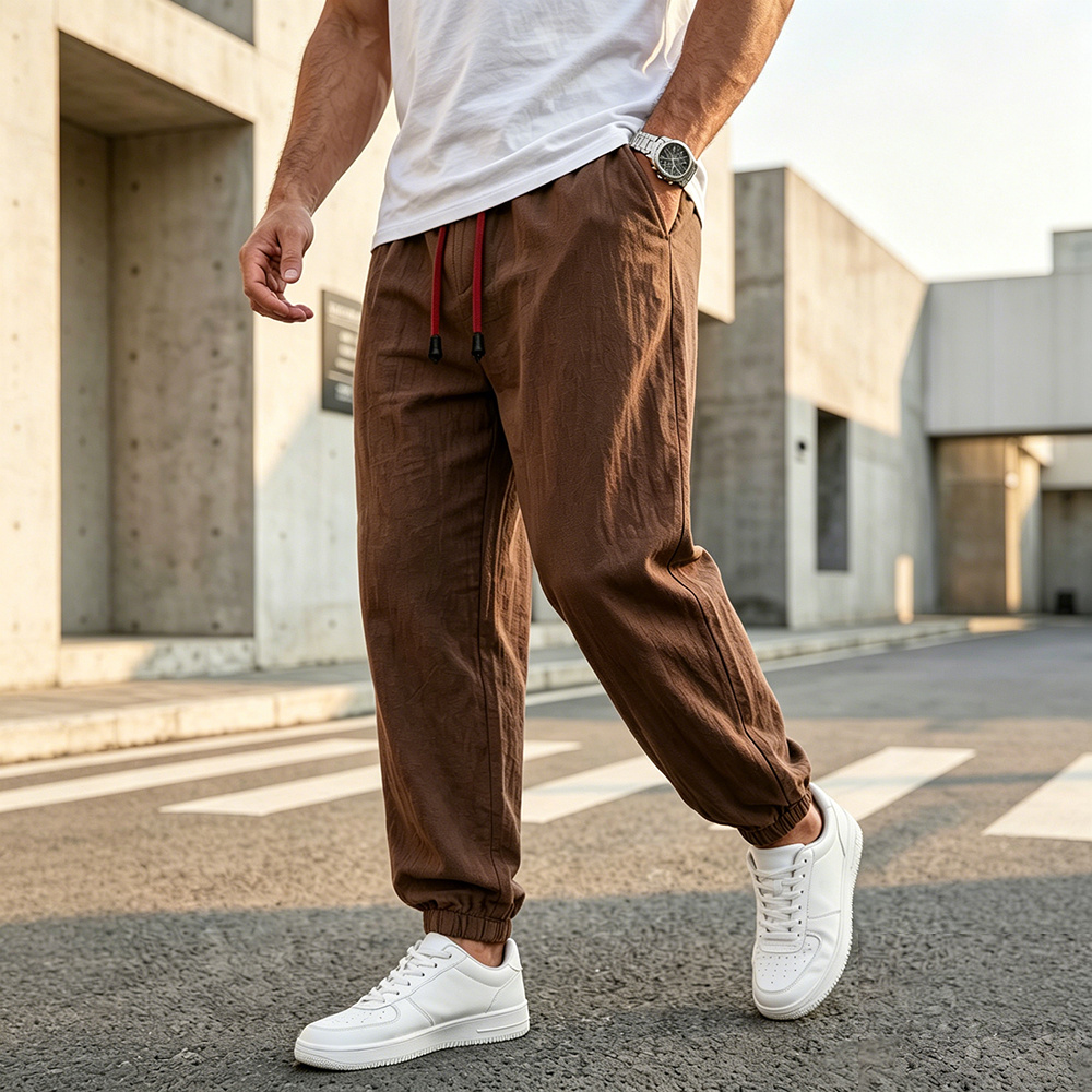بنطلون رجالي كاجوال فضفاض من ا - مراجعة Men Fashion King وسعره