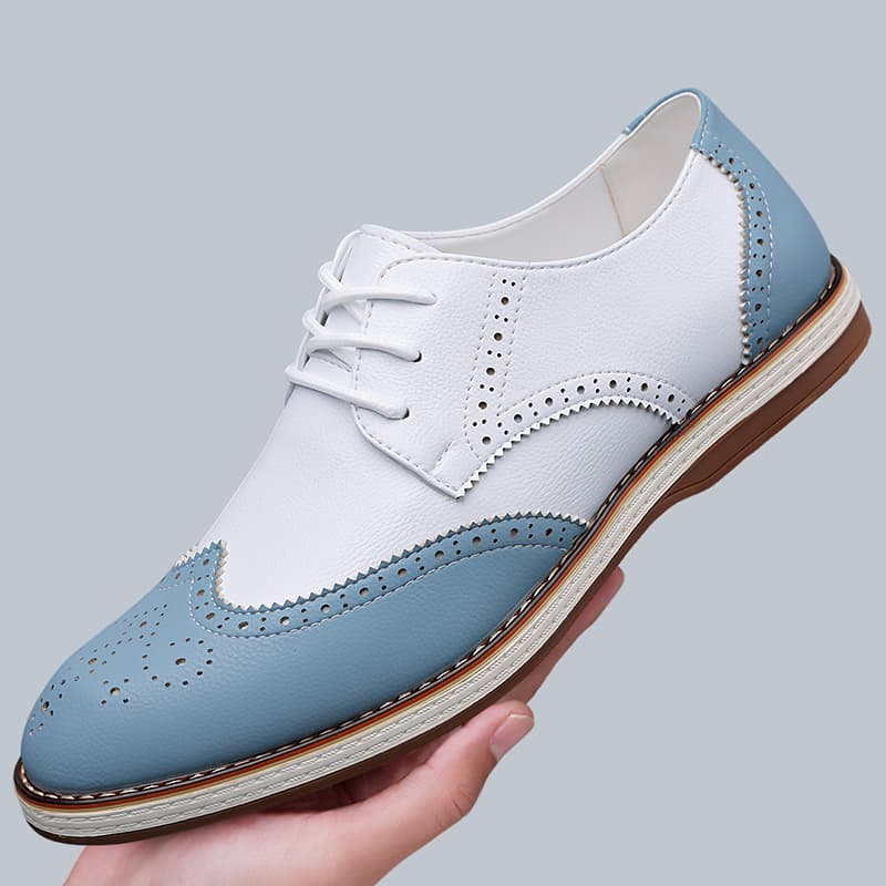 أحذية أكسفورد رجالية بيضاء وزر - مراجعة Suede Loafers Men وسعره
