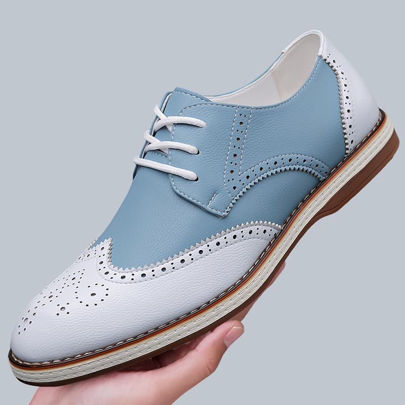 أحذية أكسفورد رجالية بيضاء وزر - مراجعة Suede Loafers Men وسعره