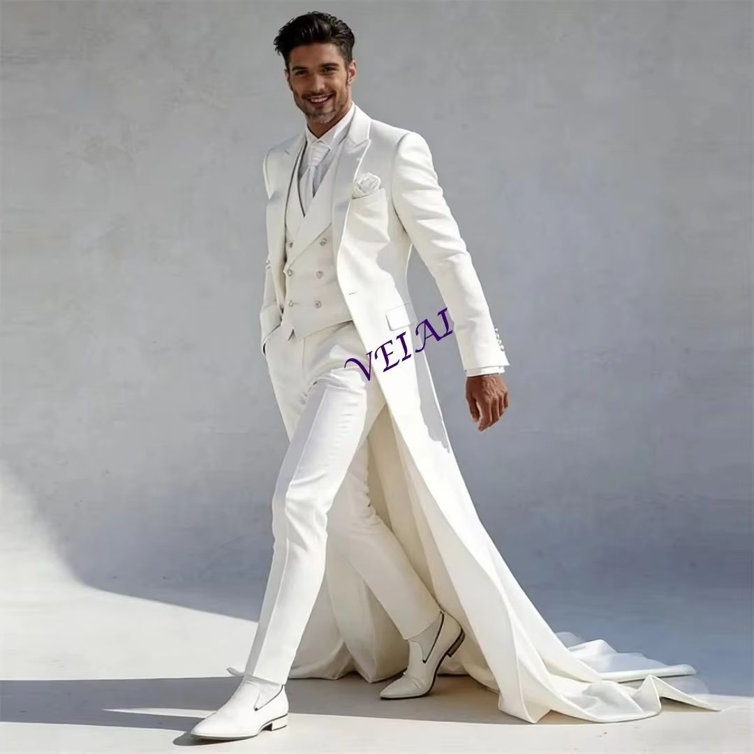 بدلة رجالية مخصصة من ثلاث قطع  - مراجعة Formal Waistcoat Vest وسعره