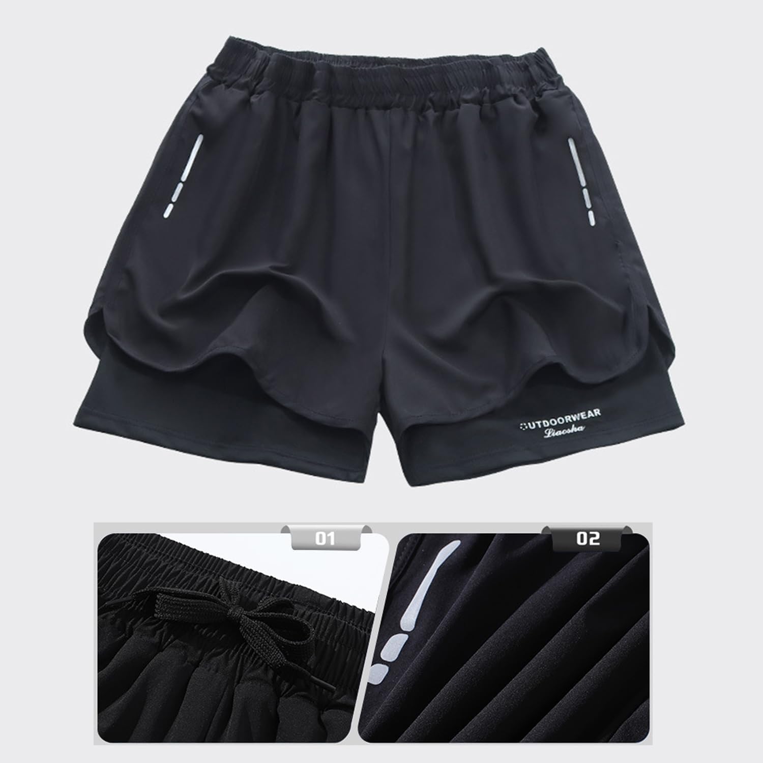 شورت سباحة رجالي سريع الجفاف م - مراجعة Swim Trunk Shorts وسعره