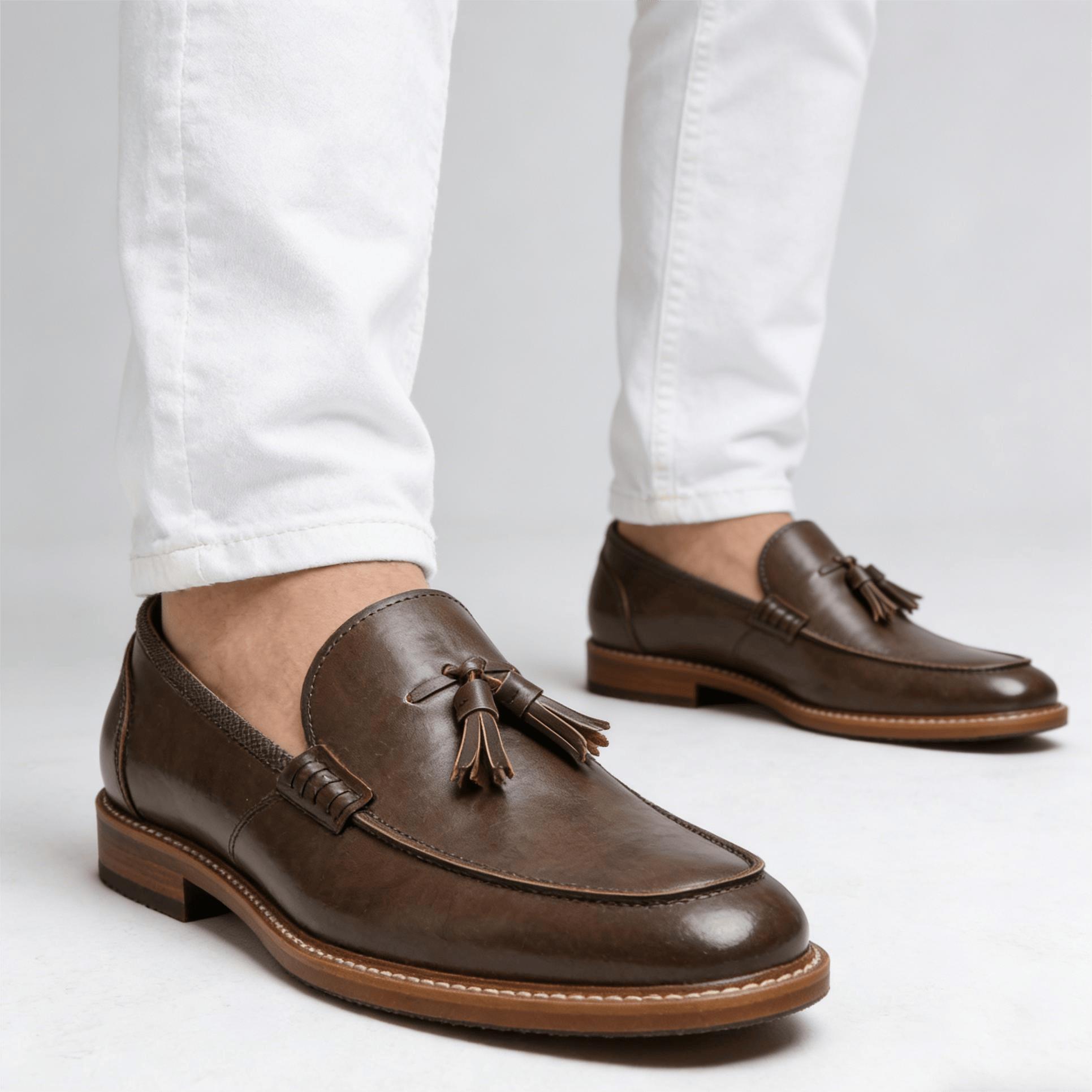 أحذية رجالية صيفية قابلة للتنف - مراجعة Suede Loafers Men وسعره