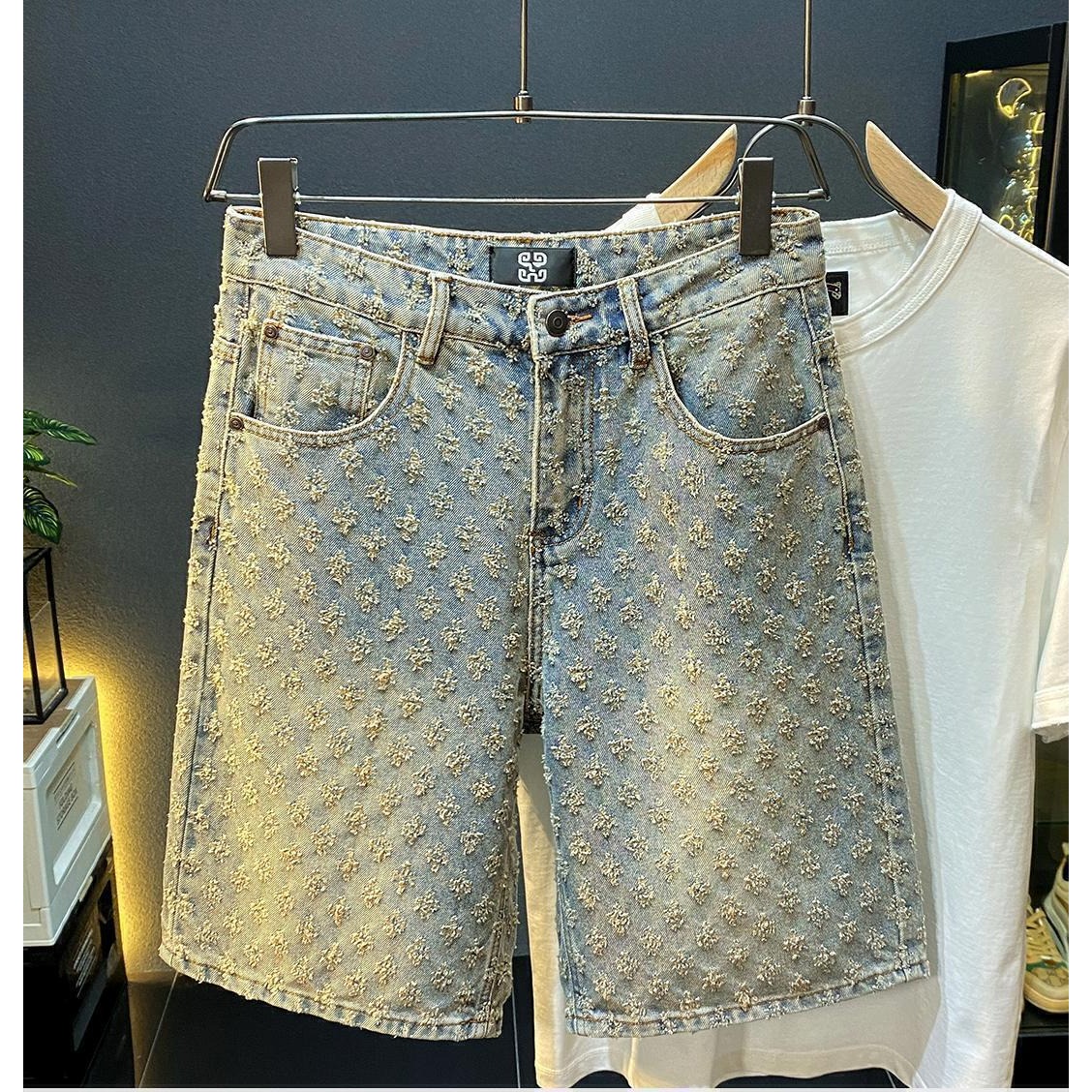 شورت جينز رجالي صيفي كاجوال فض - مراجعة Men Fashion Jeans وسعره