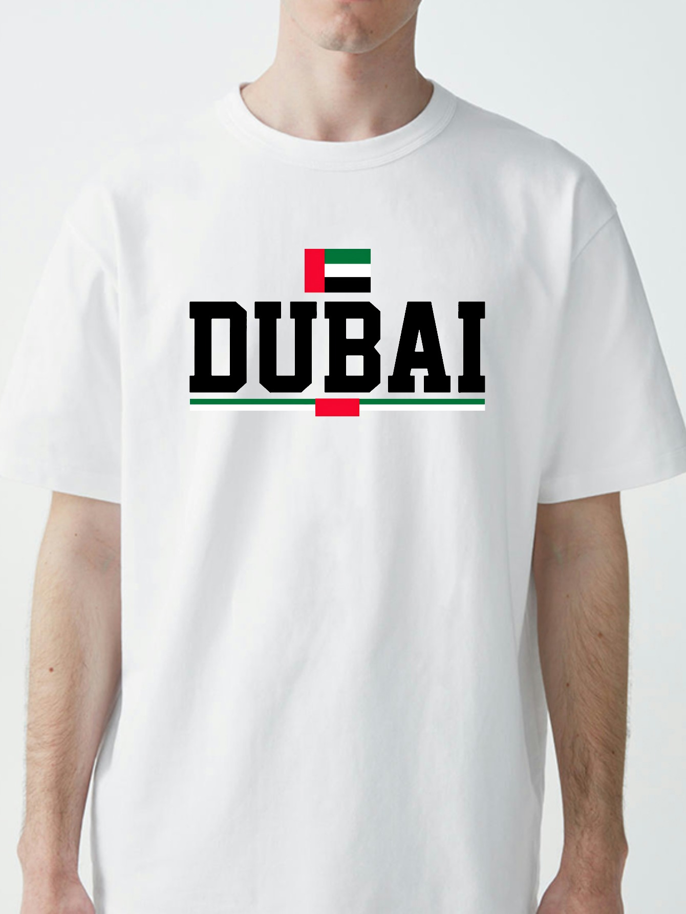 تي شيرت بنمط علم الإمارات العر - مراجعة Dubai Men'S Fashion وسعره