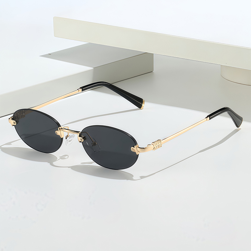 نظارات شمسية بيضاوية عصرية 202 - مراجعة Men'S Fashion Rimless Glasses وسعره