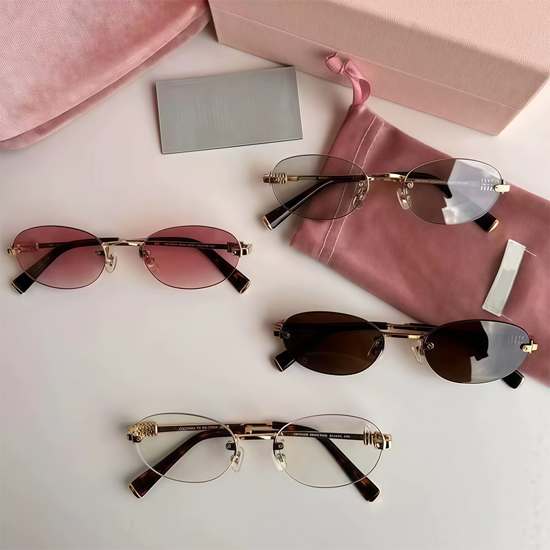 نظارات شمسية بيضاوية عصرية 202 - مراجعة Men'S Fashion Rimless Glasses وسعره