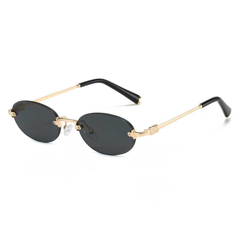 نظارات شمسية بيضاوية عصرية 202 - مراجعة Men'S Fashion Rimless Glasses وسعره
