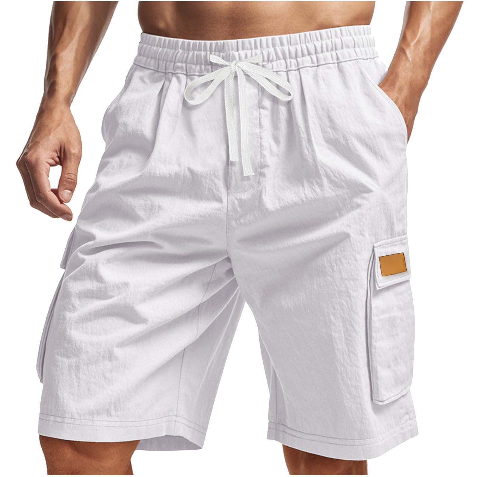 شورت رجالي متعدد الجيوب موديل  - مراجعة Mens Fashion Cargo Pants وسعره
