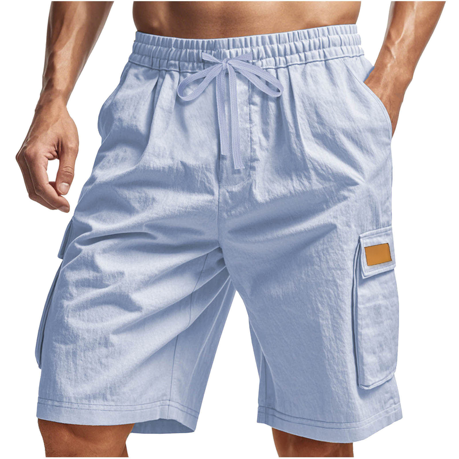 شورت رجالي متعدد الجيوب موديل  - مراجعة Mens Fashion Cargo Pants وسعره