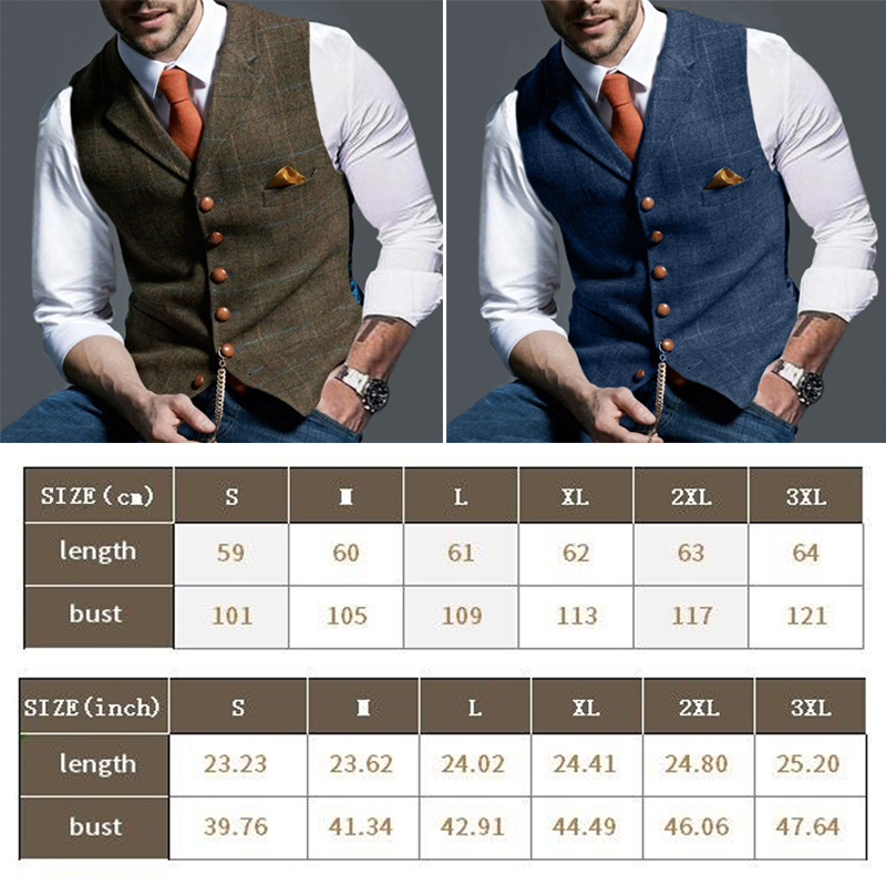 سترات رجالية عصرية ذات طية صدر - مراجعة Formal Waistcoat Vest وسعره