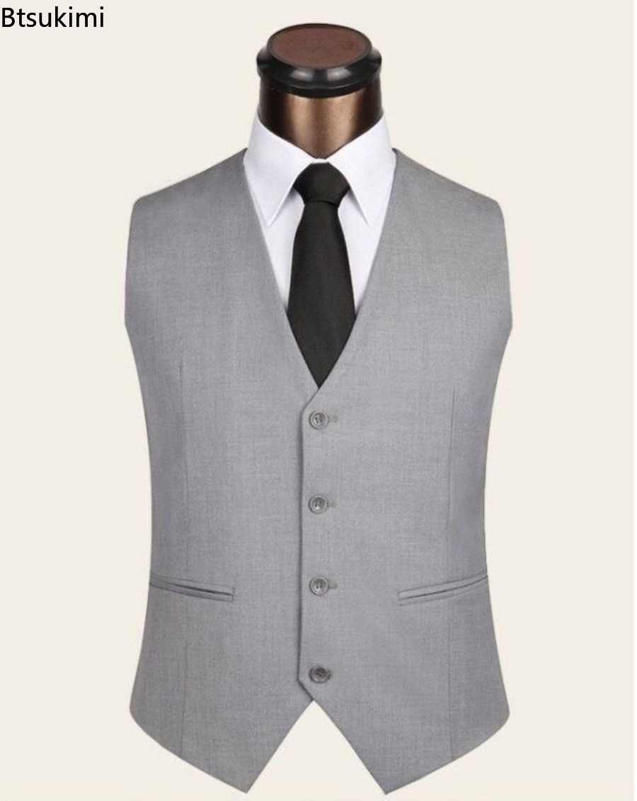 S-6XL حجم كبير الرجال الكورية  - مراجعة Formal Waistcoat Vest وسعره
