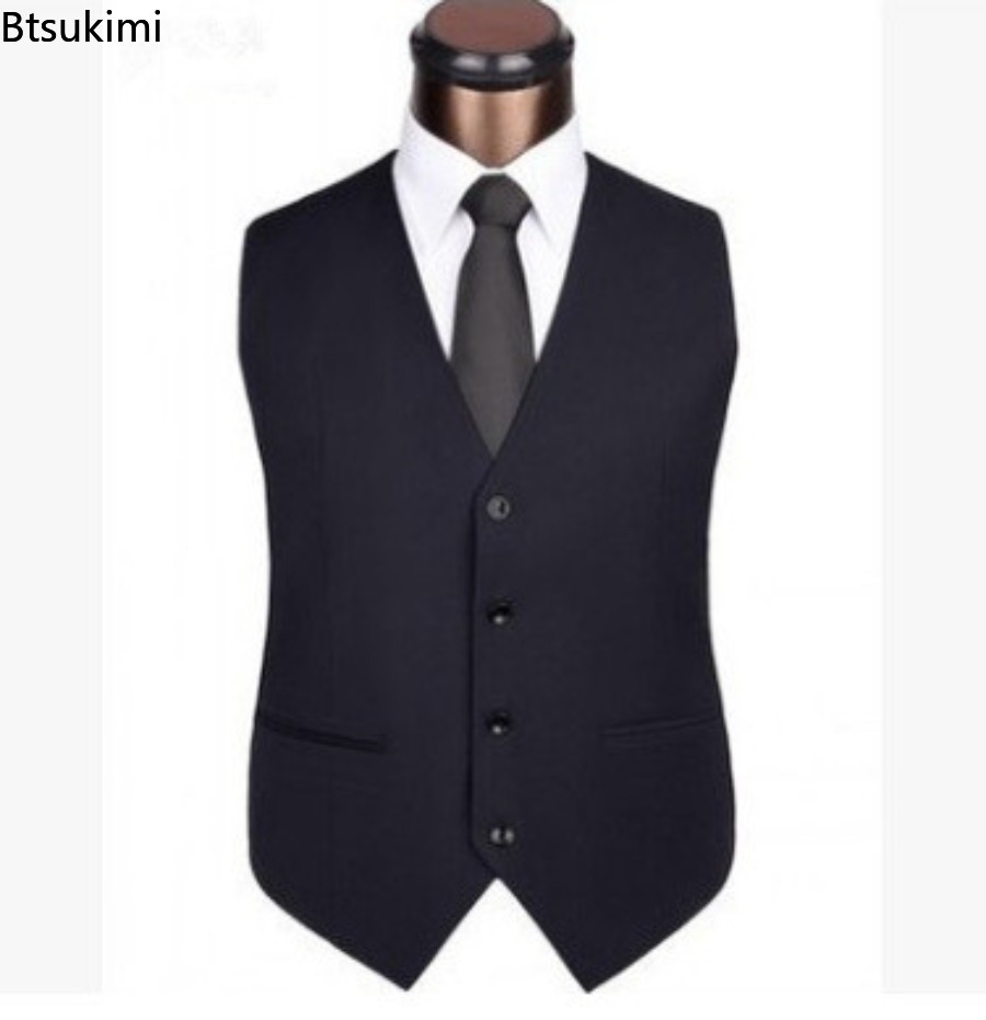 S-6XL حجم كبير الرجال الكورية  - مراجعة Formal Waistcoat Vest وسعره