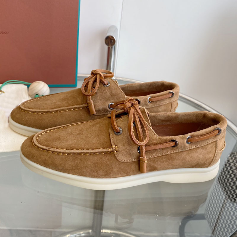 أحذية فلات جلد طبيعي عالي الجو - مراجعة Suede Loafers Men وسعره