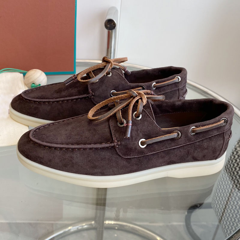 أحذية فلات جلد طبيعي عالي الجو - مراجعة Suede Loafers Men وسعره