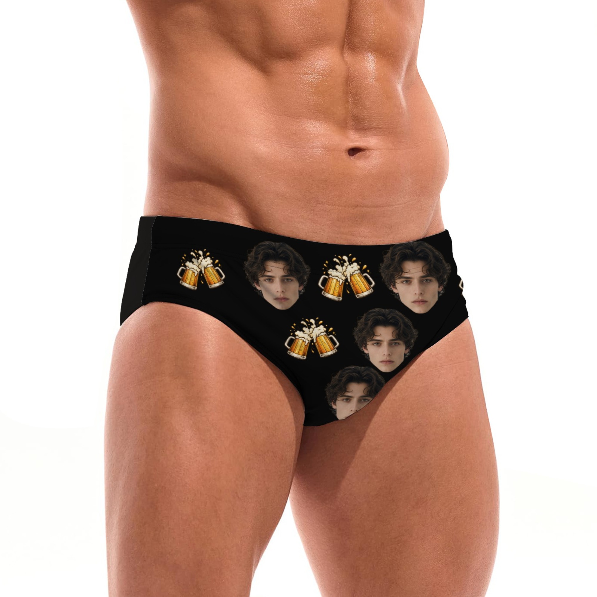 شورت سباحة رجالي مخصص بطباعة ص - مراجعة Swim Trunk Shorts وسعره