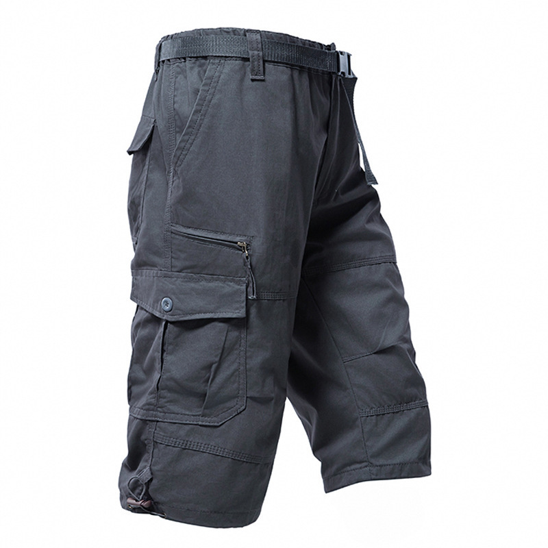 سراويل قطنية للرجال بطول 3/4 ف - مراجعة Mens Fashion Cargo Pants وسعره