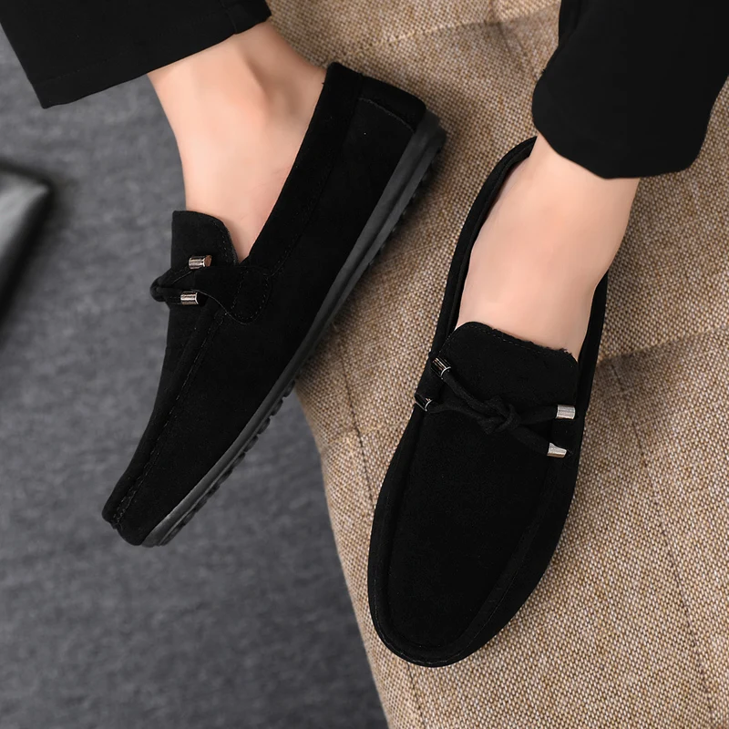 أحذية رجالية كاجوال عصرية، أحذ - مراجعة Suede Loafers Men وسعره