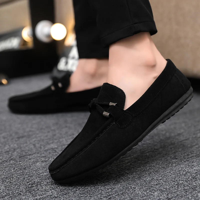أحذية رجالية كاجوال عصرية، أحذ - مراجعة Suede Loafers Men وسعره