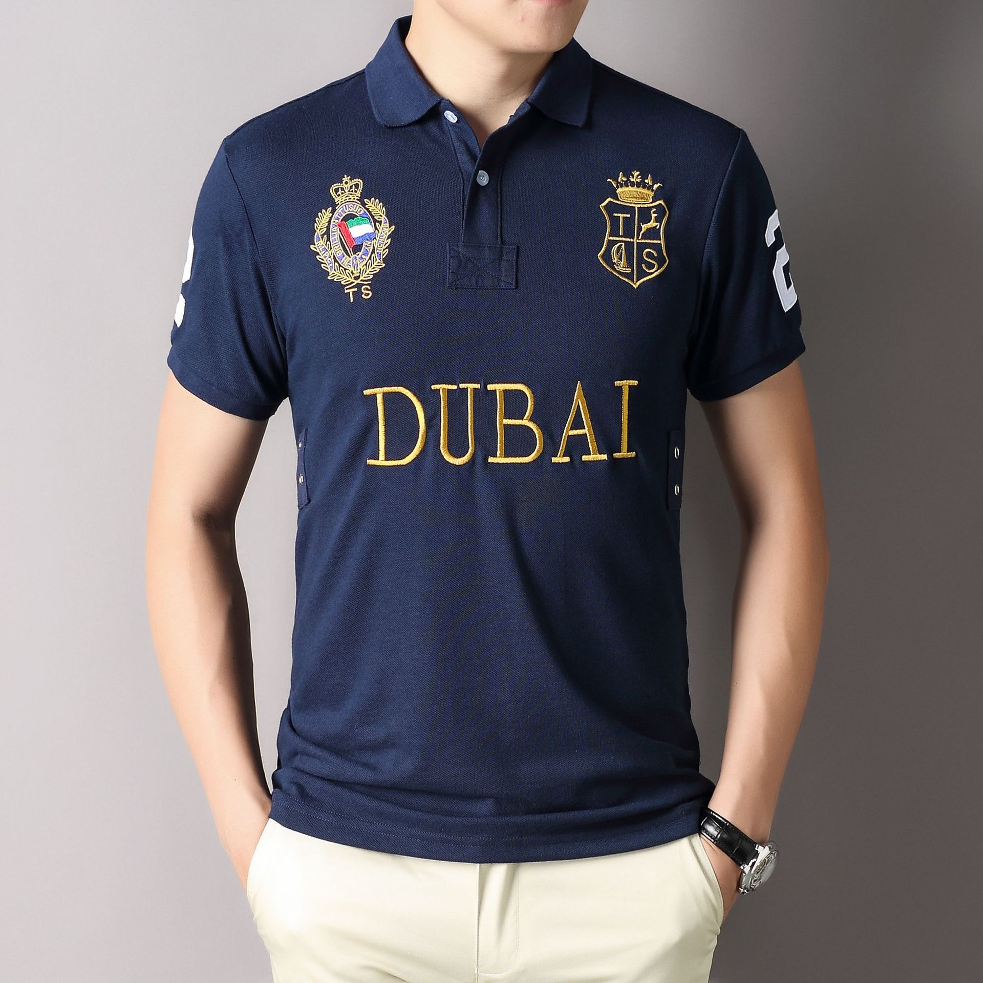 قمصان بولو جديدة للرجال قطن تط - مراجعة Dubai Men'S Fashion وسعره