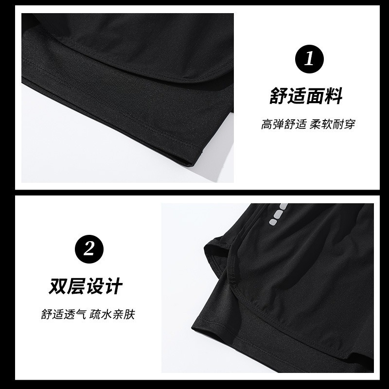 سروال سباحة رجالي مزدوج الطبقا - مراجعة Swim Trunk Shorts وسعره