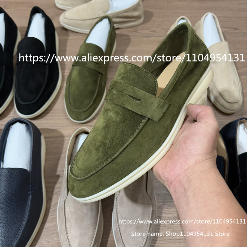 أحذية رجالية ملونة غير رسمية م - مراجعة Suede Loafers Men وسعره
