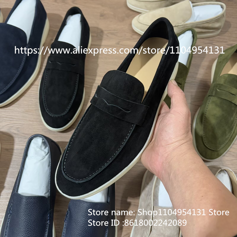أحذية رجالية ملونة غير رسمية م - مراجعة Suede Loafers Men وسعره