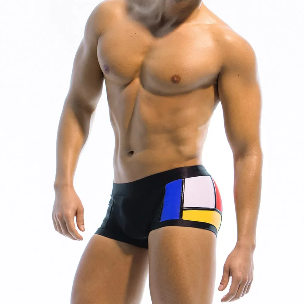 شورت رجالي بألوان مكعبات للتزل - مراجعة Swim Trunk Shorts وسعره