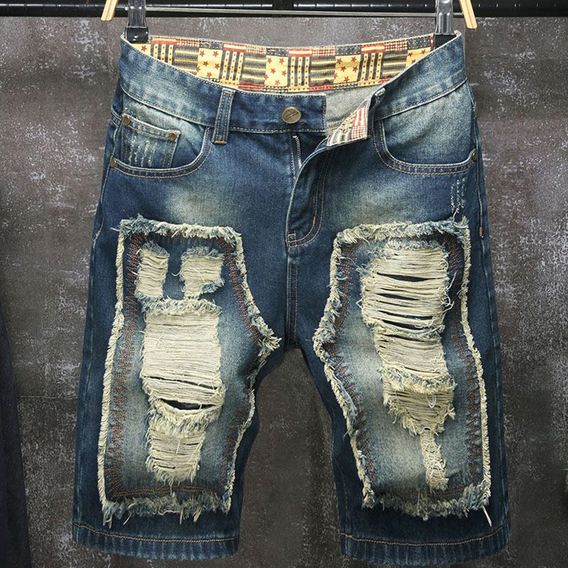 شورت جينز رجالي جديد بتصميم أو - مراجعة Men Fashion Jeans وسعره