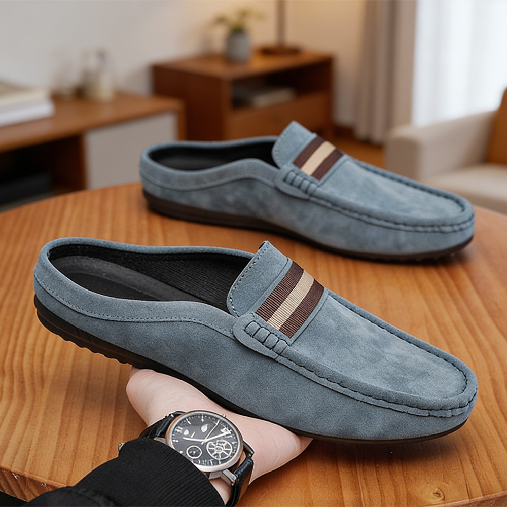 أحذية صيفية جديدة للرجال من ال - مراجعة Suede Loafers Men وسعره