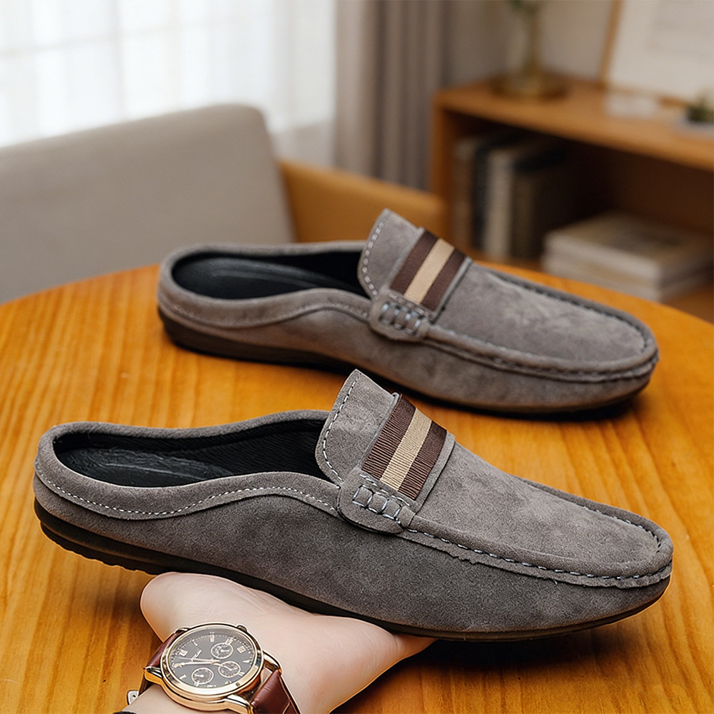 أحذية صيفية جديدة للرجال من ال - مراجعة Suede Loafers Men وسعره