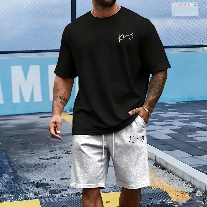 طقم رجالي من King Letter: تي ش - مراجعة Men Fashion King وسعره