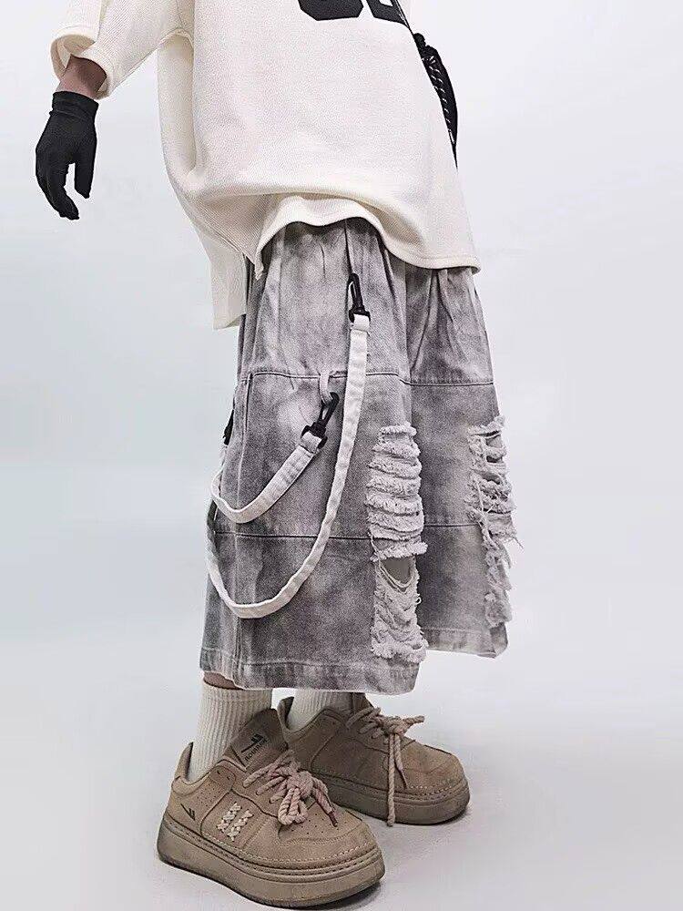 شورتات رجالية ممزقة بتصميم ريت - مراجعة Men Fashion Jeans وسعره