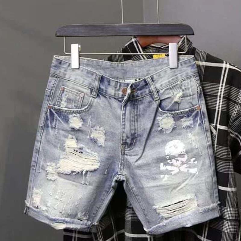 بنطلون جينز رجالي صيفي قصير مم - مراجعة Men Fashion Jeans وسعره
